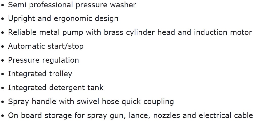 מכונת שטיפה בלחץ נילפיסק NILFISK P150 2-10 X-TRA 2900W